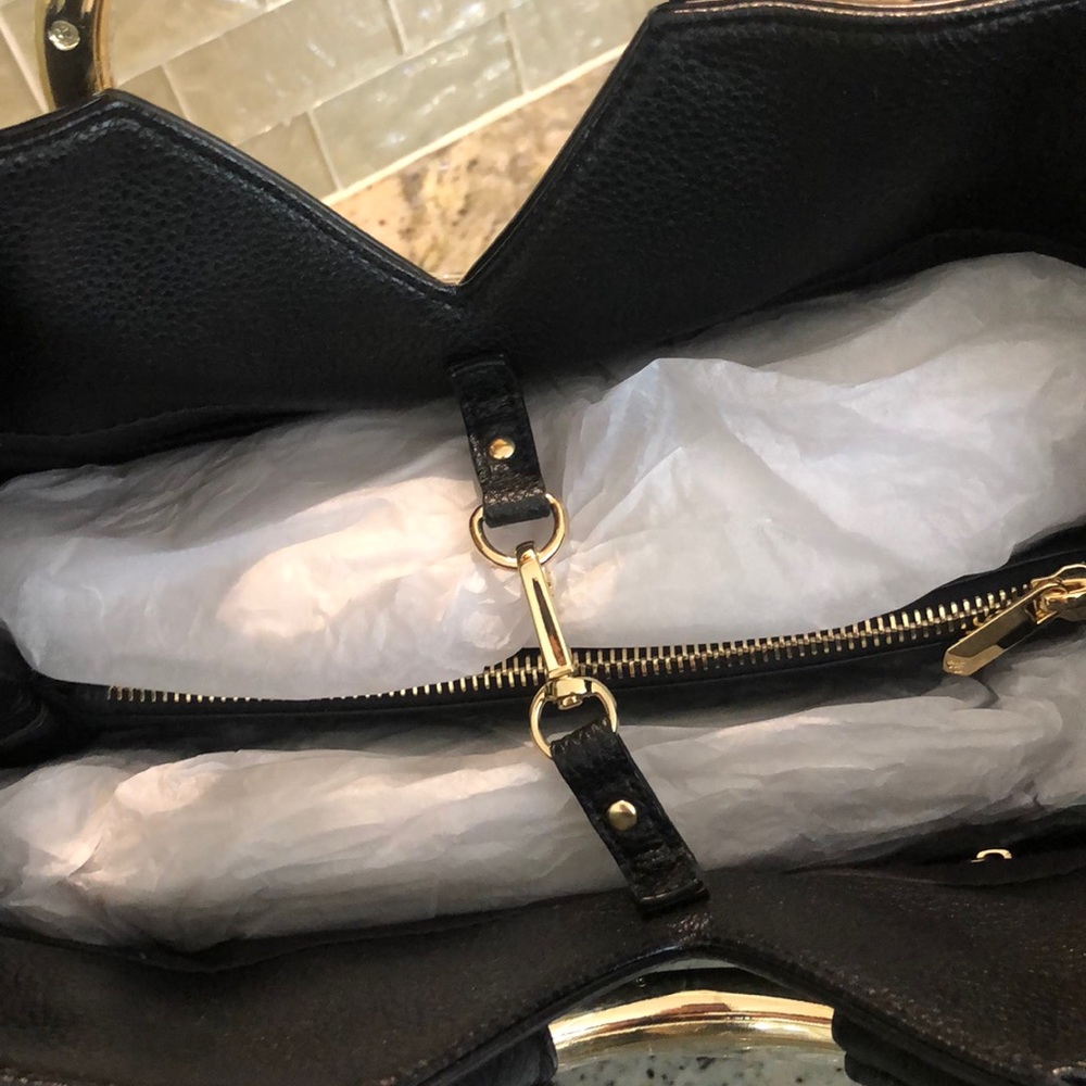 ⭐️⭐️2X HOST PICK ⭐️⭐️ NWT 💯% Sam Edelman Leather Whitney Satchel - Picture 4 of 11